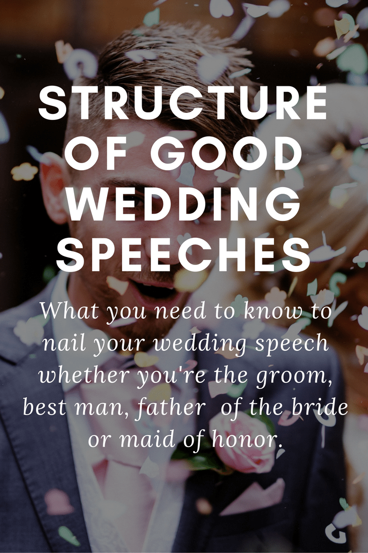 STRUCTURE OF GOOD WEDDING SPEECHES