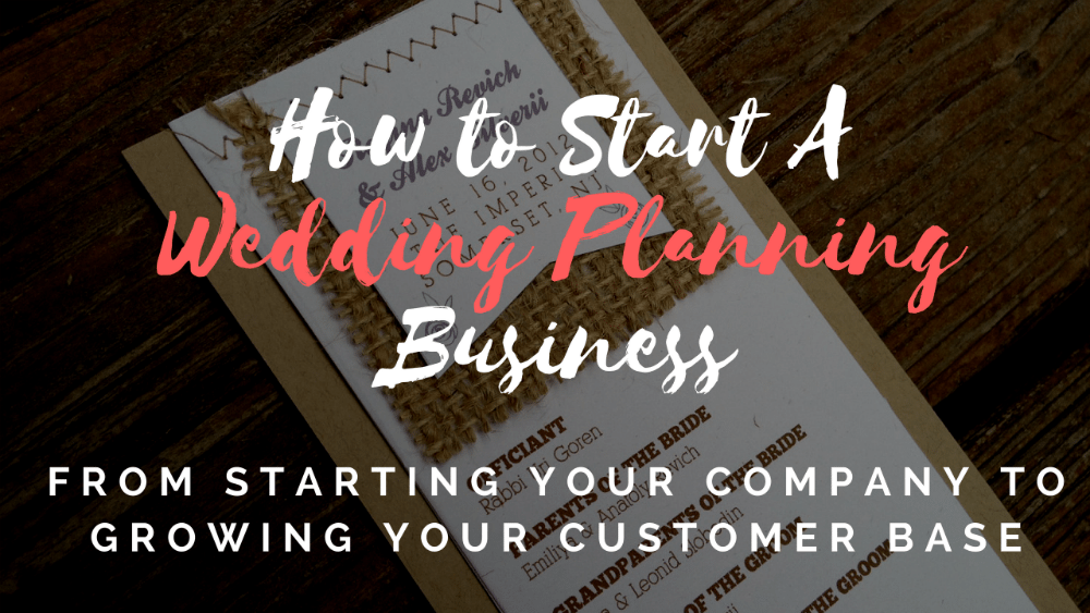 how to start a wedding planning business