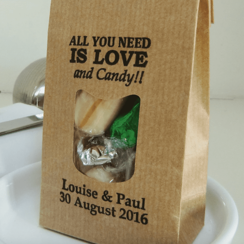 LOVE AND CANDY Favor Bags
