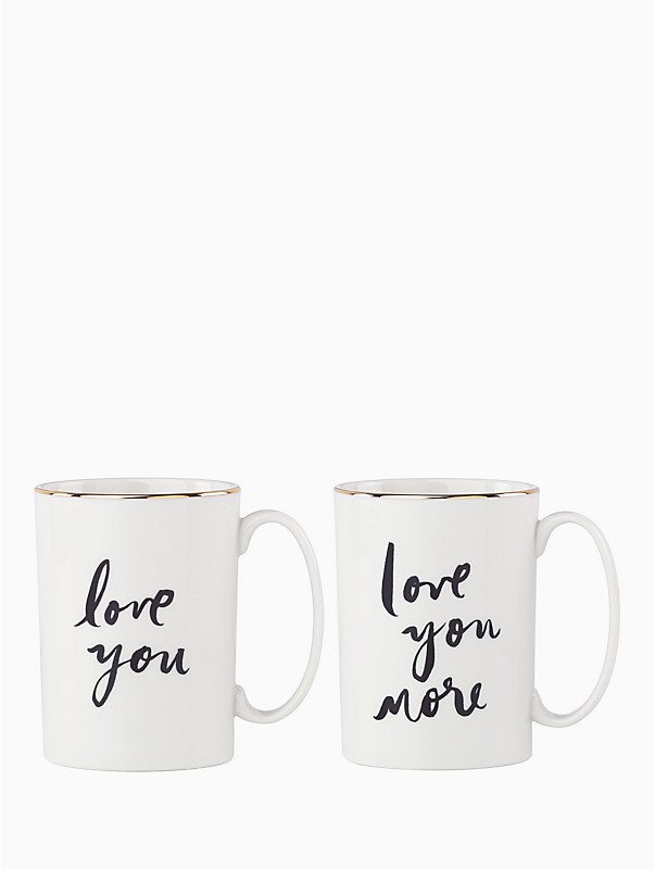Daisy Place Love You More Mug Set from Kate Spade