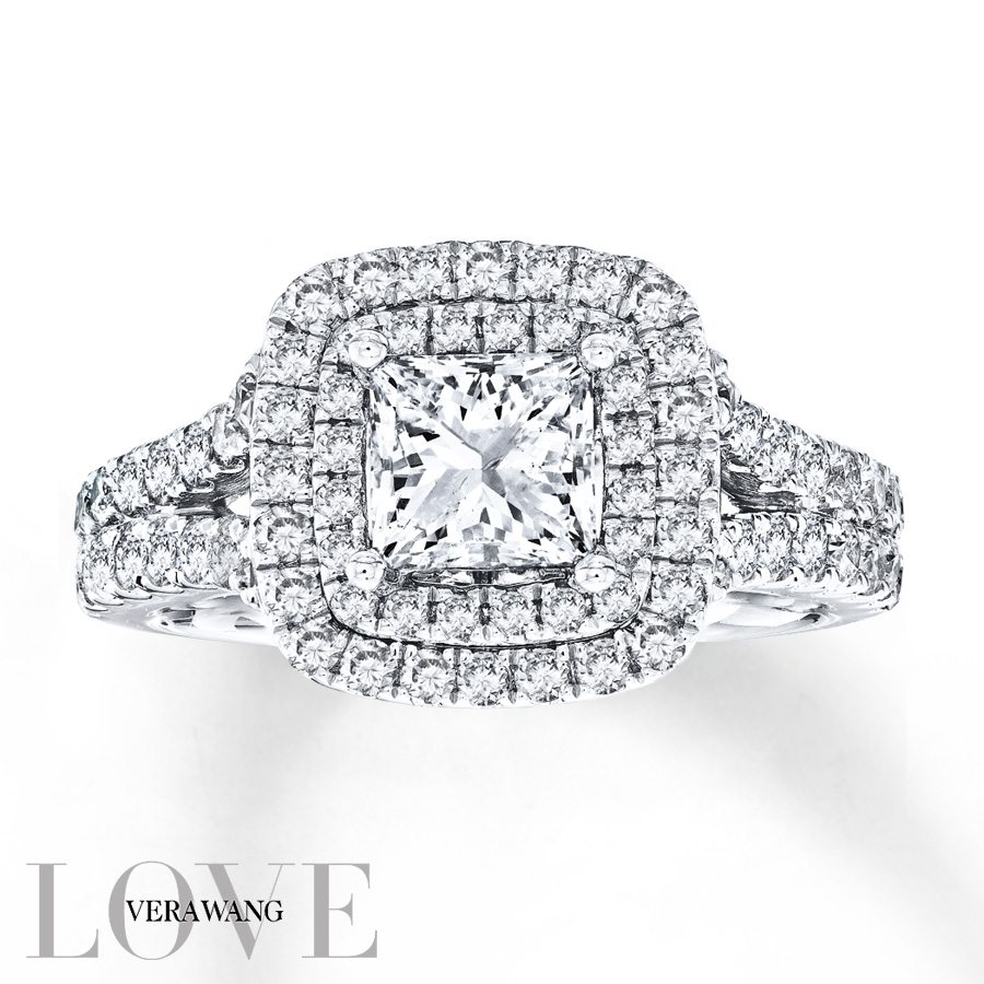 Vera Wang LOVE 2-¼ Carat tw Diamonds 14k White Gold Ring