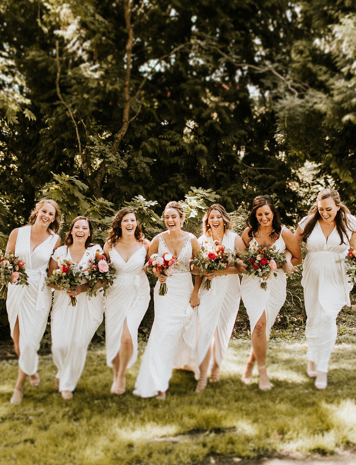 White Bridesmaids Dresses
