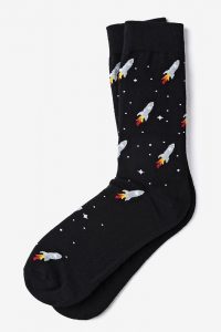 rocket ship socks