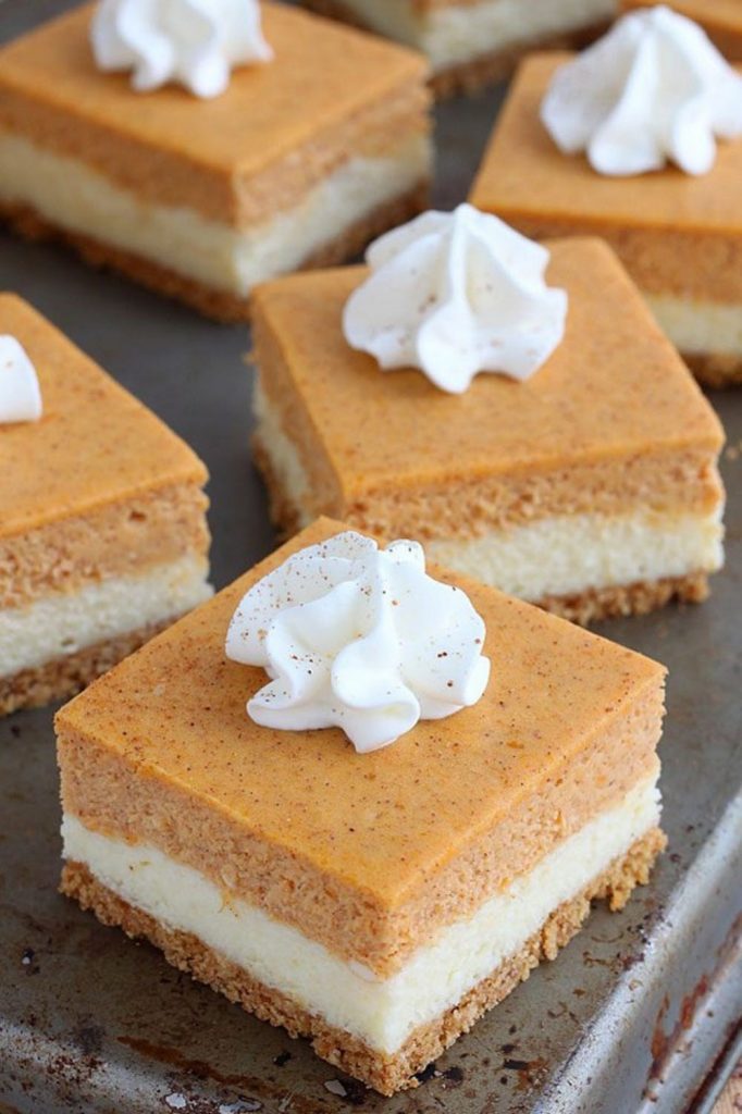 pumpkin cheesecake bars recipe