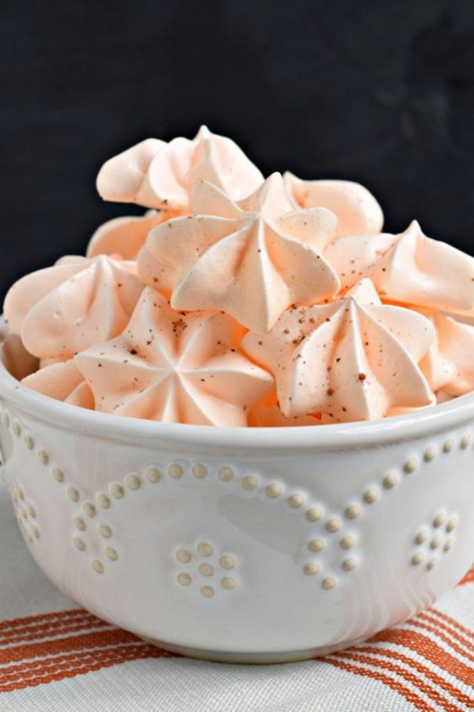 pumpkin spice meringue cookies recipe