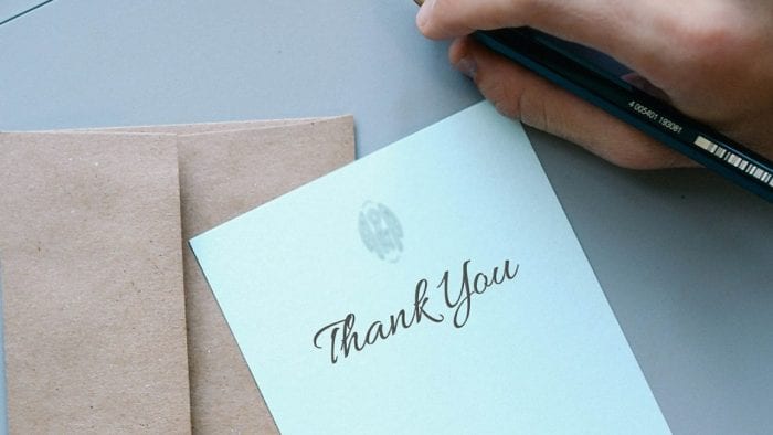 Guide to writing wedding thank you cards