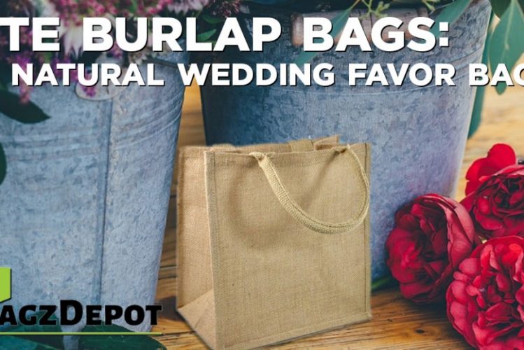 Jute Burlap Bags: All Natural Wedding Favor Bags