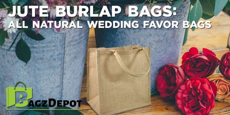 Jute Burlap Bags: All Natural Wedding Favor Bags