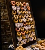 Donut display at reception