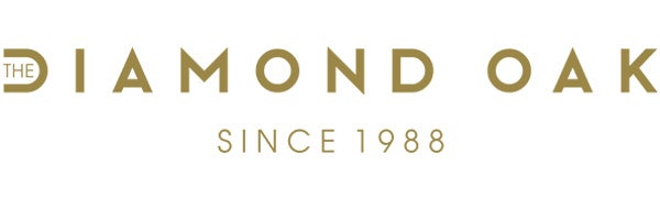 Logo for The Diamond Oak on white background