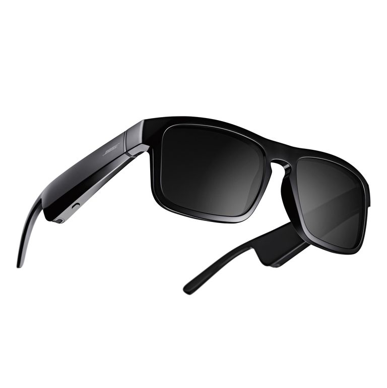 Black sunglasses with microphone and speakers