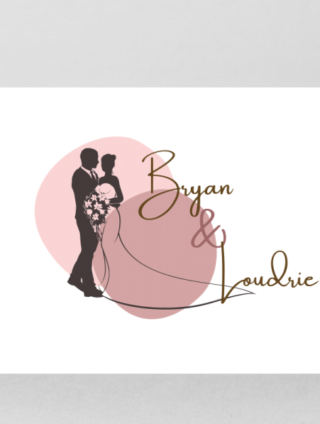 Wedding logo made in Canva