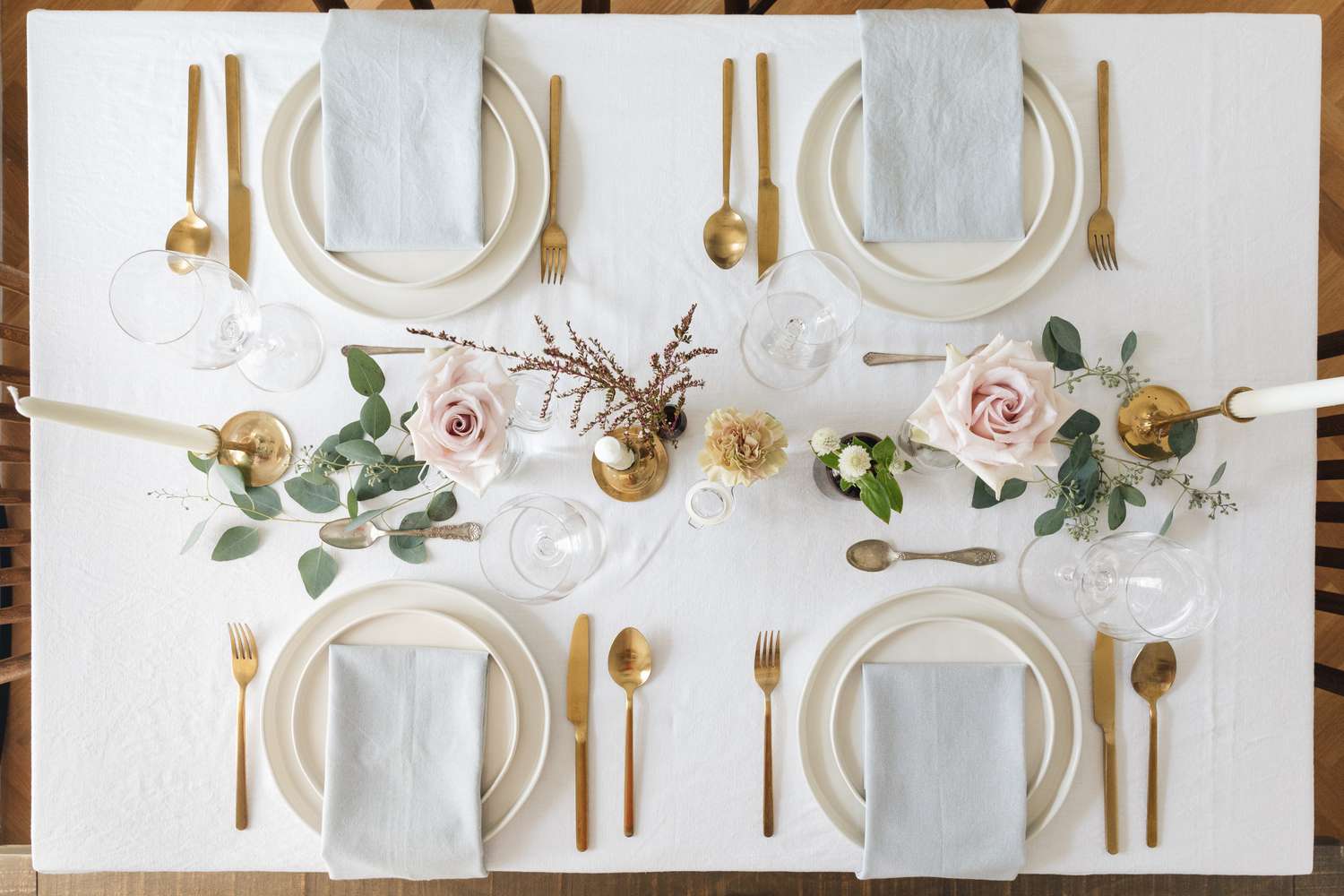 formal dinner reception plateware